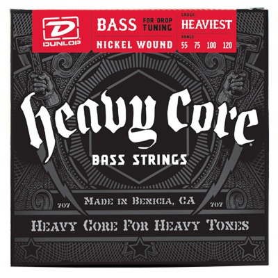 Dunlop Heavy Core Bass 4 Strings 55-120