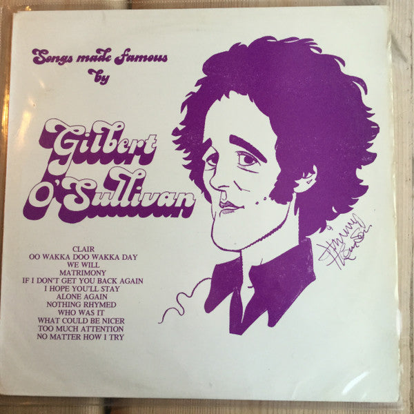 Songs Made Famous By Gilbert O'Sullivan