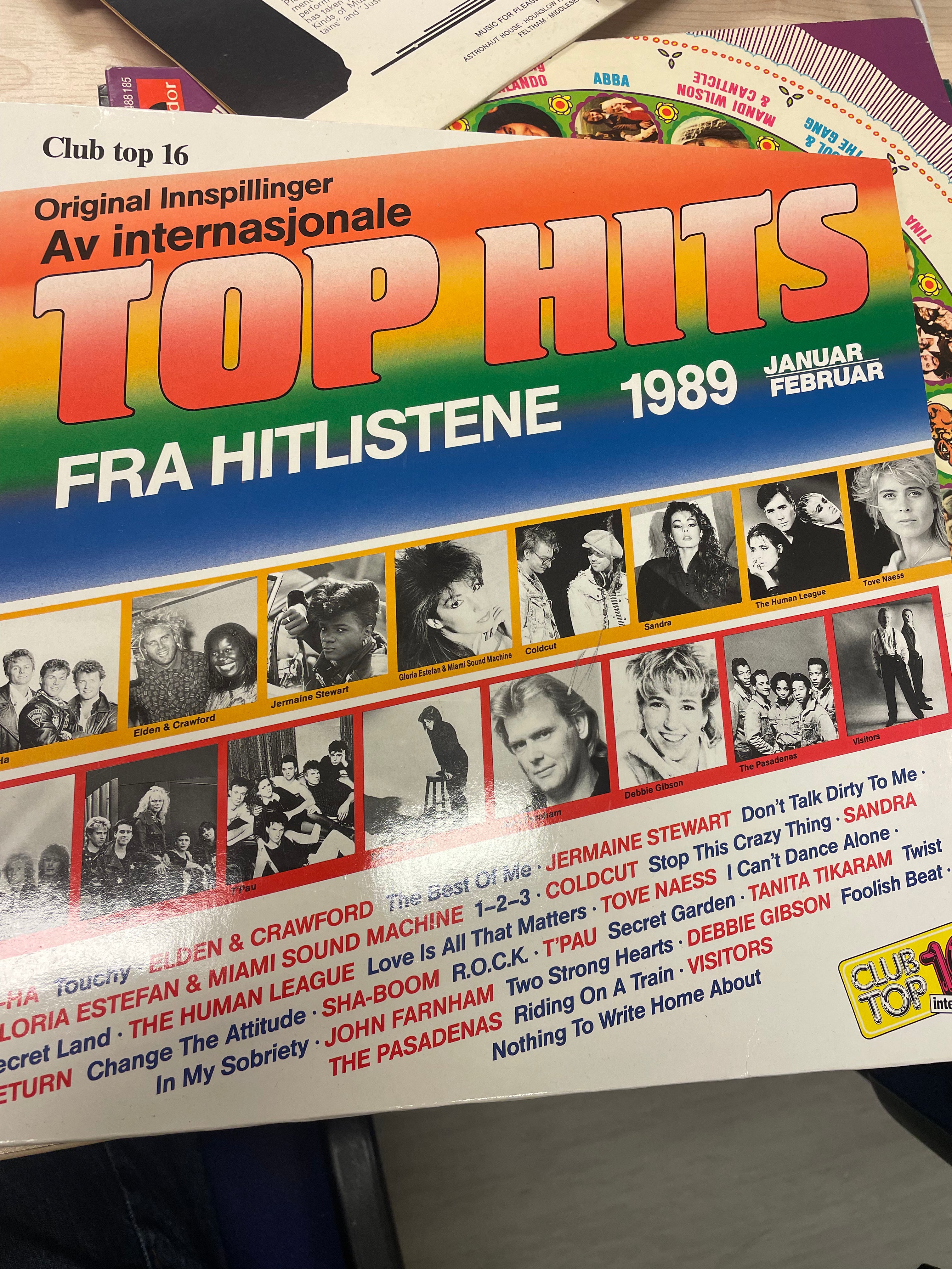 top hits fra hitlistene 1989 januar/februar