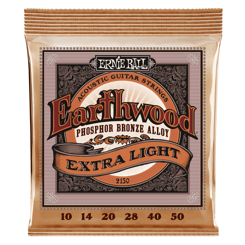 Ernie Ball Earthwood Phosphor Bronze Alloy Extra Light 10-50 - AKK. Strengesett